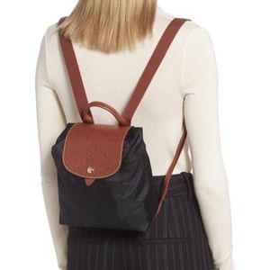 NWT Longchamp mini backpack Black